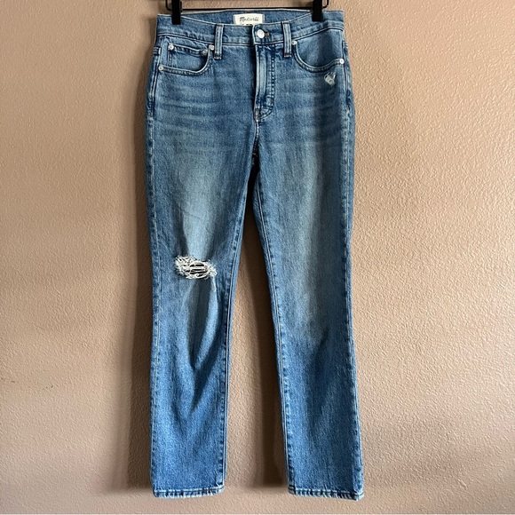 Madewell Denim - Madewell Distressed The Mid-Rise Perfect Vintage Jean Size 25
